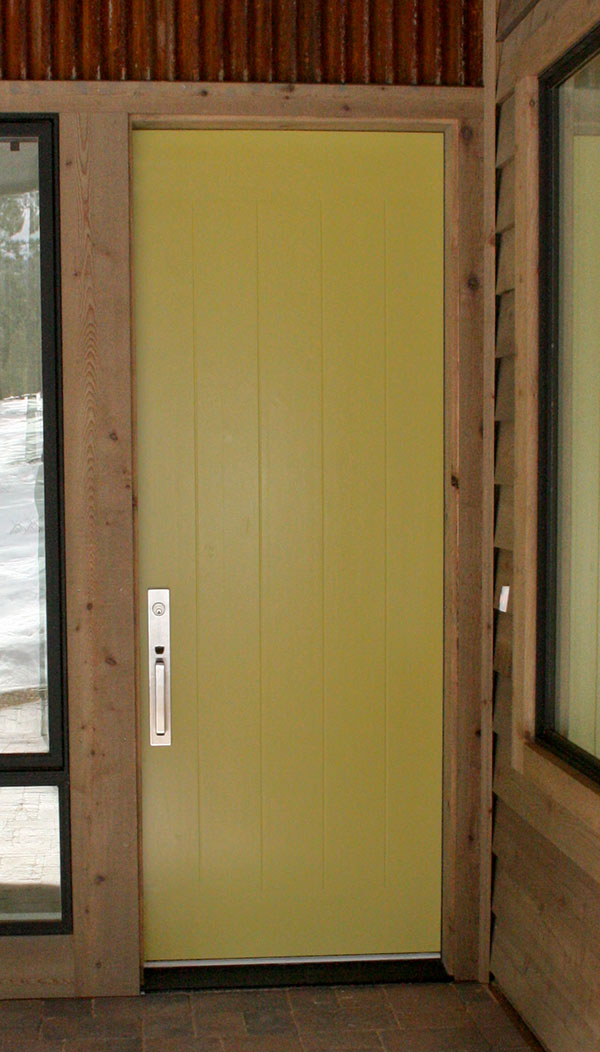 Plank Panel Exterior Custom Door